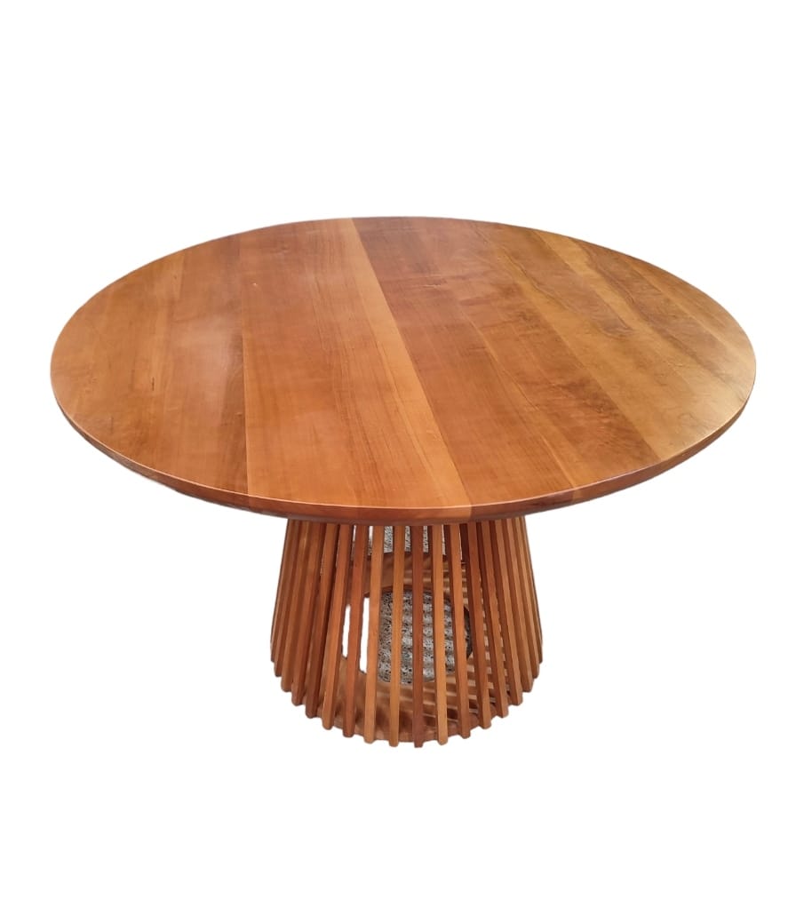 Mesa de comedor redonda madera modelo Ferrara