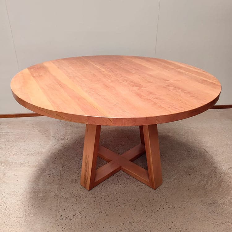 Mesa Comedor Redonda Modelo Novara, Madera maciza, diámetro 150 cm