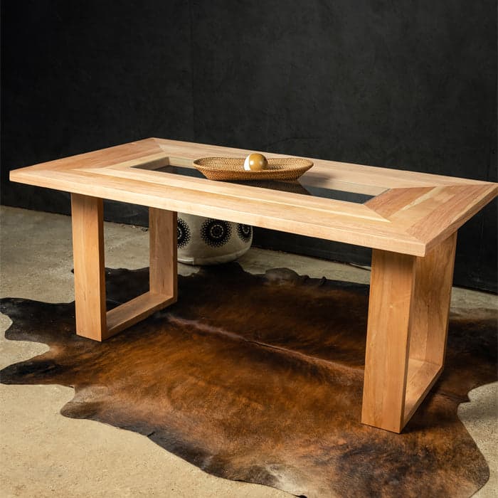 Mesa Comedor Niza, Madera maciza, ancho 200 cm