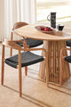 Mesa de comedor redonda madera modelo Ferrara